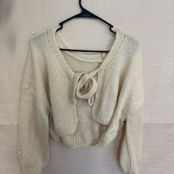 Cozy Cream Knit Sweater - Picture 2 of 2
